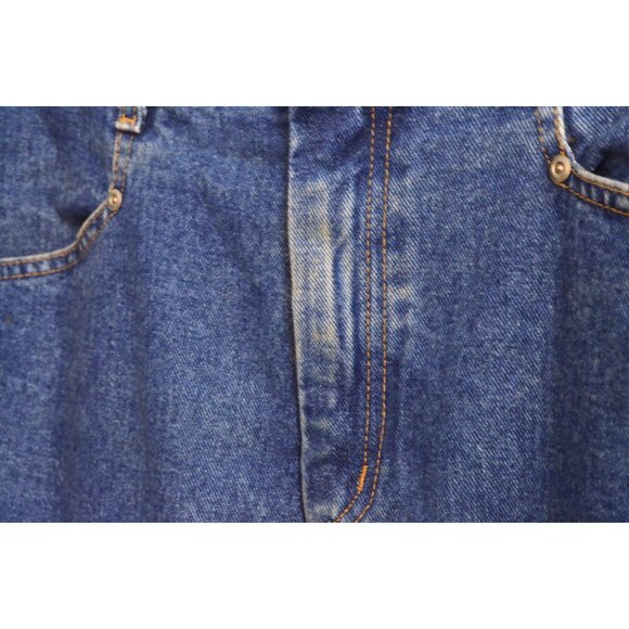 Vintage Jean SKIRT Blue Medium Wash Denim Size 12 Made USA Long - Picture 3 of 11